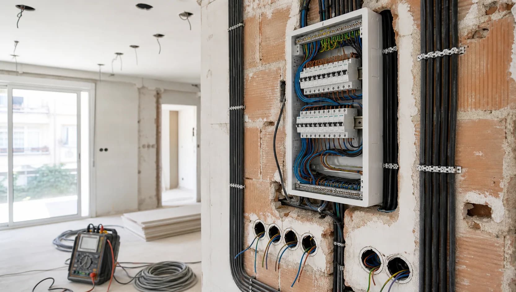 Instalación Eléctrica e Iluminación en una reforma de vivienda en Barcelona