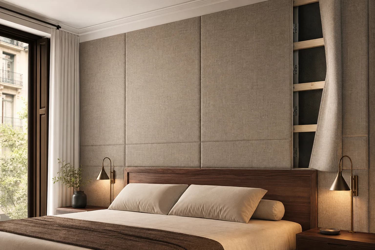 Paredes Textiles en Barcelona en una reforma de vivienda en Barcelona