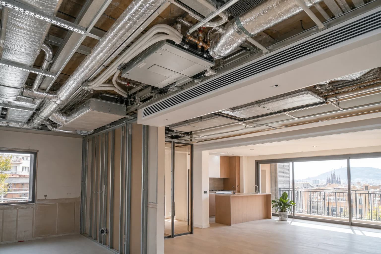 Calefacción, Aire Acondicionado y Ventilación en una reforma de vivienda en Barcelona
