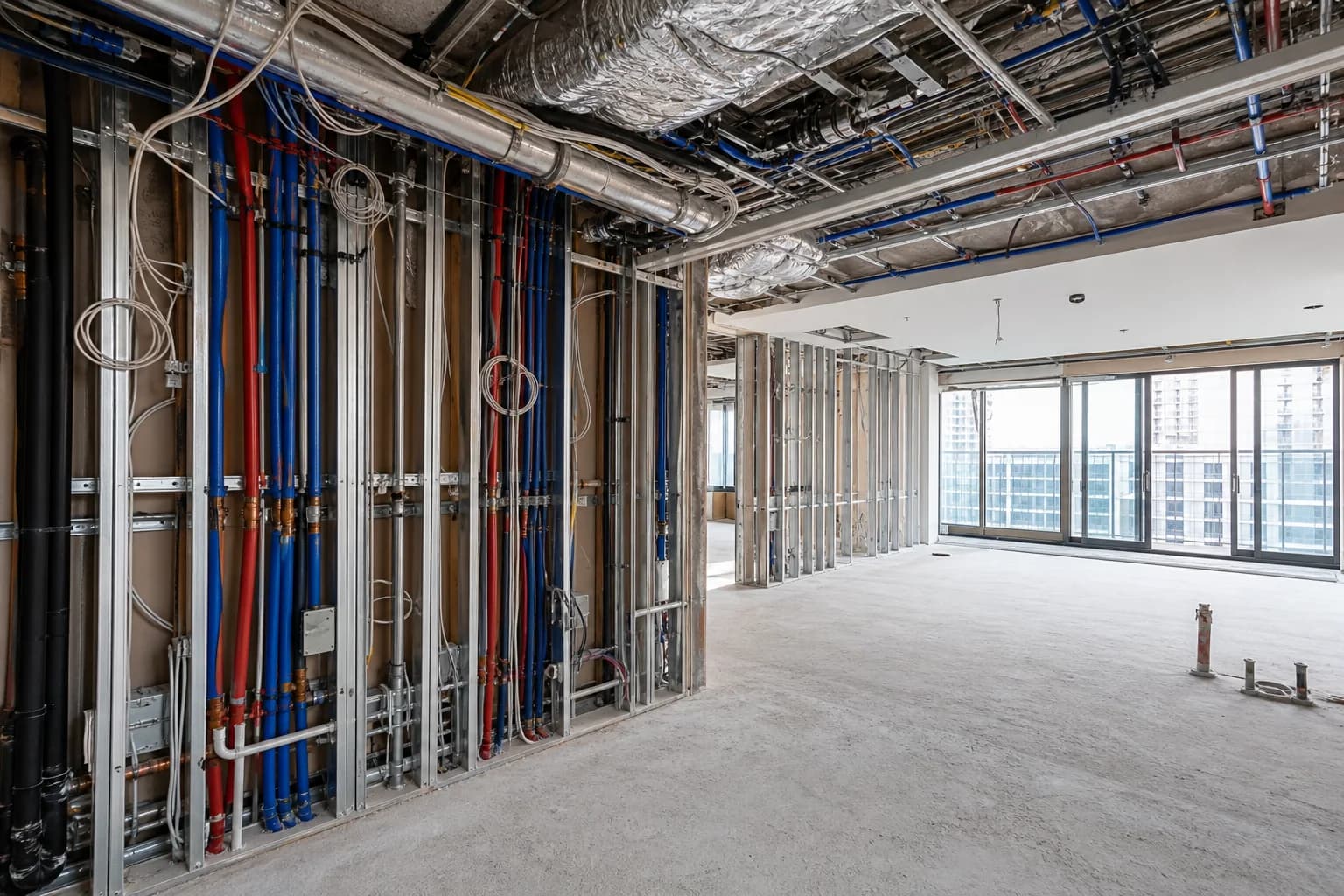 Electricidad, Fontanería y Climatización en una reforma de vivienda en Barcelona